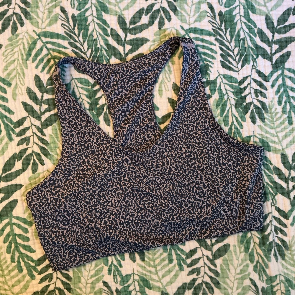 Zella Blue and Pink Racerback Sports Bra